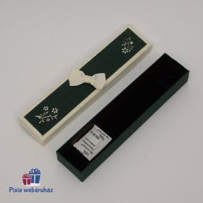   Ékszer tartó elegáns párnázott papír anyagú díszdoboz (zöld)
