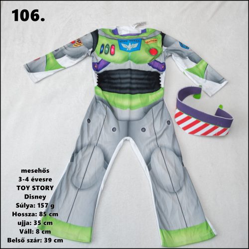 Toy Story Buzz Lightyear jelmez 3-4 évesre