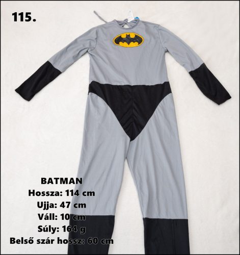 Batman fiú jelmez 9-12 évesre