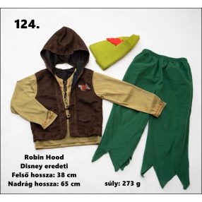  Robin Hood hőse „a tolvajok fejedelme” jelmez 4-6 éves fiúra