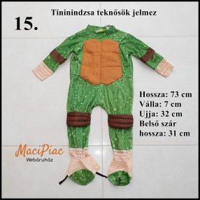   Tininindzsa teknős Nickelodeon RUBIES Leonárdo jelmez 3-4 évesre Újszerű!