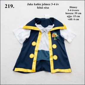 Jake kalóz jelmez felső rész 3-4 éves fiúra