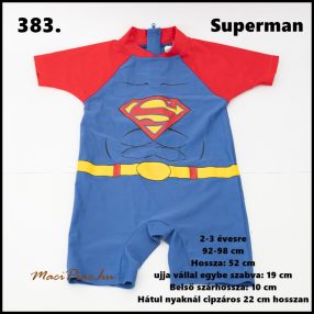 Superman fiú jelmez, szőrfruha 2-3 évesre