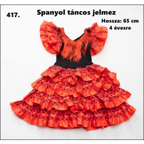 Spanyol táncos lány jelmez 4-5 évesre