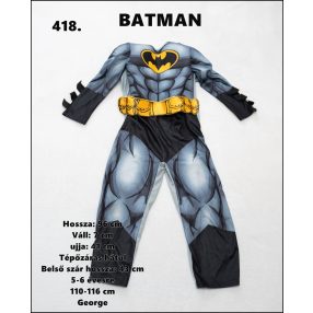 Batman jelmez 5-6 éves fiúra