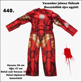 Vasember jelmez 3-5 éves fiúra