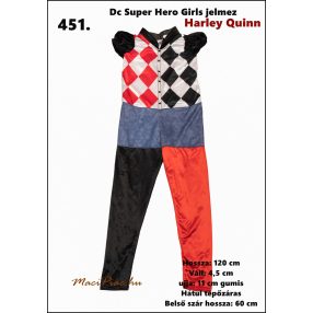 Harley Quinn lány jelmez 6-8 évesre