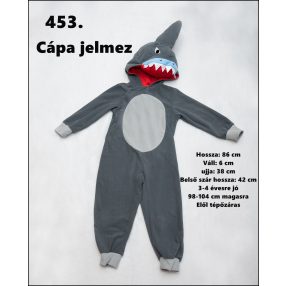Cápa jelmez 3-4 évesre