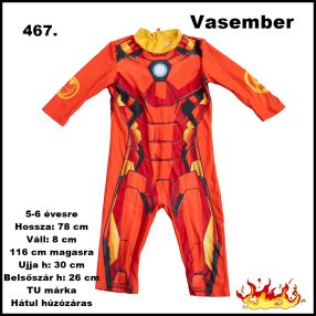 Vasember jelmez fiúra 5-6 évesre