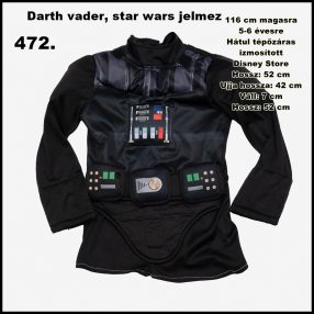   Star Wars Deluxe Darth Vader Jelmez Gyermekeknek - Csillagok Háborúja felső rész 5-6 éves fiúra Disney STORE