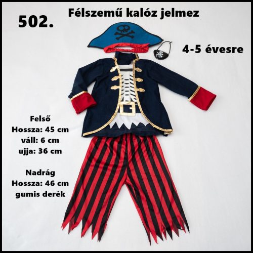 Félszemű kalóz jelmez