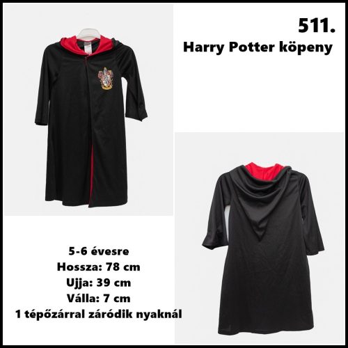 Harry Potter köpeny jelmez 