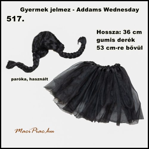 Gyermek jelmez - Addams Wednesday 