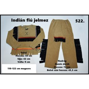 Indián fiú jelmez 