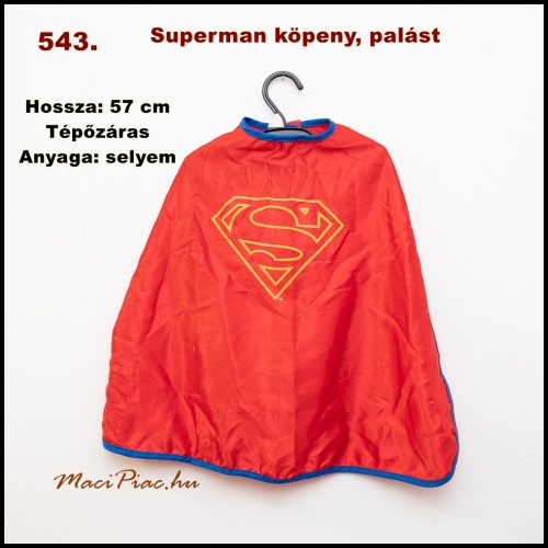 Superman fiú jelmezkiegészítő köpeny 3-4 évesre