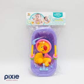   Kádjáték zacskóban, kád, gumikacsák, játékok, mini úszógumi FUNNY BATHE SET