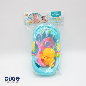   Kádjáték zacskóban, kád, gumikacsák, játékok, mini úszógumi FUNNY BATHE SET