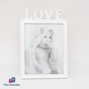 LOVE támasztható képkeret 20x25 cm-es képnek