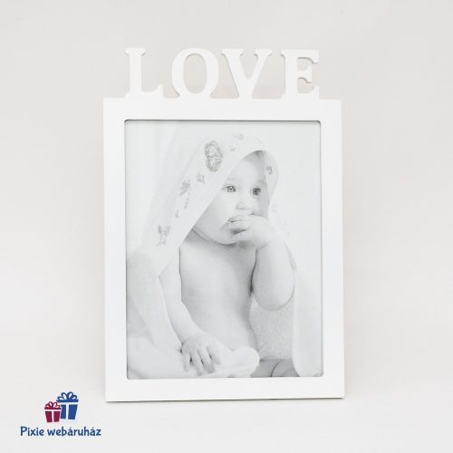 LOVE támasztható képkeret 20x25 cm-es képnek