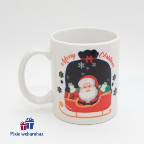   Mikulásos, Marry Christmas felíratos kerámia bögre díszdobozban
