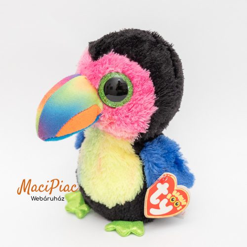 Plüss madár Beanie Boos TY Beaks 2017 Tucán 