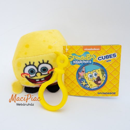 Plüss Eredeti SpongeBob Nickelodeon 2018 figura, mesehős kulcstartó, táskadísz Címkés!