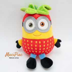     Minions Minyon gyümölcs / zöldség plüss Minyonok kabala figura TESCO sorozat 2020 Eper BOB