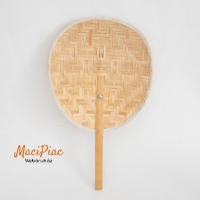 Fonott legyező eredeti bambusz szárral