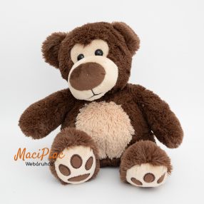   Mol-os plüss Big Nose barna maci puha, ölelnivaló ülve 24 cm
