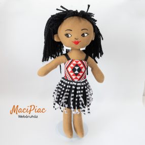   Új-Zéland maori lány puha textil baba játék hagyományos kapa haka piupiu ruha