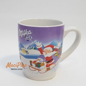   Eredeti porcelán MILKA forró csokis bögre WEIHNACHTSBECHER EDITION N15 Karácsonyi, Miklulásos 3 dl Rtikaság! 