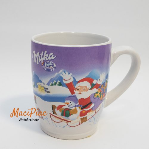 Eredeti porcelán MILKA forró csokis bögre WEIHNACHTSBECHER EDITION N15 Karácsonyi, Miklulásos 3 dl Rtikaság! 