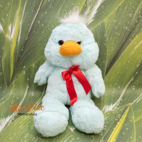   Plüss kék szinű kis kacsa, piros masnival PAWS pihe puha Újszerű!