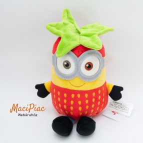   Minions Minyon gyümölcs / zöldség plüss Minyonok kabala figura TESCO sorozat 2020 Eper BOB