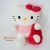Plüss TY Sanrio Hello Kitty Pink Ice Cream Sprinkles Dress Bow  2017 macska, cica Cukorka fagyival
