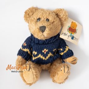   Fogatható végtagú vintage kötött pulóveres plüss maci Címkés! inter prösent Köln