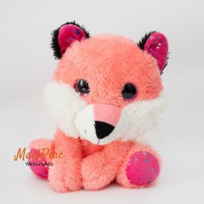   Nagy csillogó szemű puha ölelnivaló pink plüss róka Hersteller