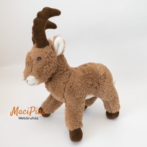   Élethű plüss kecske szarvakkal (vadvilág) Vintage 1986 Panda Symbol WWF Ibex, nagyon puha