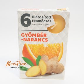 Illatos teamécsesek gyömbér-narancs illatban 6 db-os