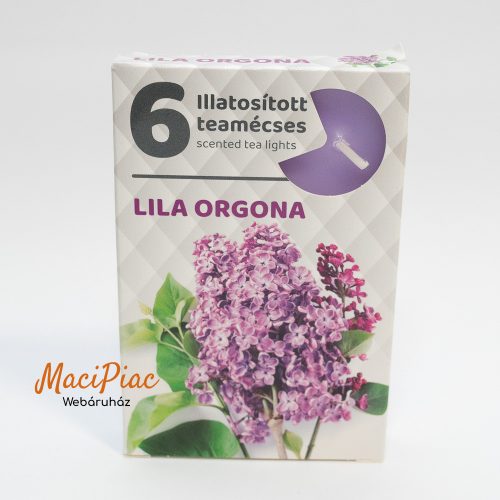 Illatos teamécsesek lila orgona illatban 6 db-os