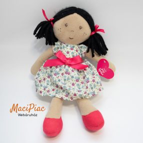   Textil plüss rongy baba fekete pamut hajjal ölelni való puhaság természetes anyahból Marks and Spencer M&S