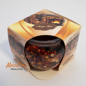   Home Aroma Karácsony illatú illatgyertya, poharas illatmécses - díszdobozban Magic Time Különleges új Karácsonyi illat