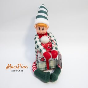   Christmas Elf Plush Toy plüss manó (Elf csintalan manó) ajándékcsomagokkal új!