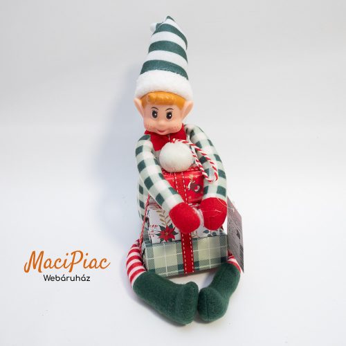 Christmas Elf Plush Toy plüss manó (Elf csintalan manó) ajándékcsomagokkal új!