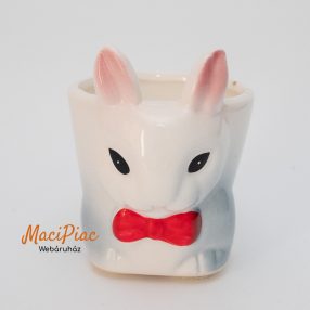  Régi német nyuszi alakú porcelán vintage kaspó tojástartó