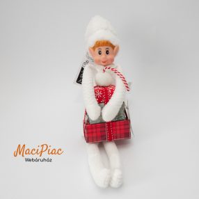   Christmas Elf Plush Toy plüss manó (Elf csintalan manó) ajándékcsomagokkal új!
