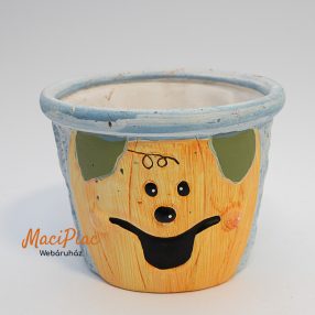 Mosolygós tök mintás használt régi cserép kaspó