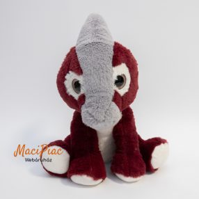   Plüss Penny Dinómánia széria bordó dinoszaurusz dínó plüssfigura Parasaurolophus csillogó szemű