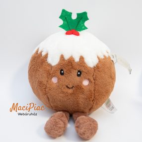   Karácsonyi puding plüss puha játék Címkés Dunelm Merry&Bright 