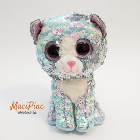   Velve Ty Beanie Baby 2019 plüss ordas cica nagy csillogó szemű Millie 